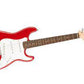 Squier Stratocaster Hardtail Electric Guitar, Laurel FB, Red